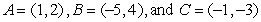 Use vectors to find the measure of the angle at vertex B of triangle ABC, when   . Round answer to two decimal places. A)    B)    C)    D)    E)   