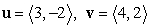 Find the projection of u onto v if   . A)    B)    C)    D)    E)   