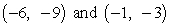 Which set of parametric equations represents the following line or conic?Use   and   .Line: passes through   A)    B)    C)    D)    E)   