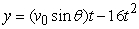 A projectile is launched from ground level at an angle of <font face= symbol ></font> with the horizontal. The initial velocity is   feet per second and the path of the projectile is modeled by the parametric equations   and   .Use a graphing utility to graph the paths of a projectile launched from ground level with the values given for <font face= symbol ></font> and   . Use the graph to approximate the maximum height and range of the projectile to the nearest foot.   ,   A) maximum height <font face= symbol ></font> 100 feet range <font face= symbol ></font> 9 feet B) maximum height <font face= symbol ></font> 9 feet range <font face= symbol ></font> 100 feet C) maximum height <font face= symbol ></font> 67 feet range <font face= symbol ></font> 188 feet D) maximum height <font face= symbol ></font> 188 feet range <font face= symbol ></font> 67 feet E) maximum height <font face= symbol ></font> 43 feet range <font face= symbol ></font> 8 feet