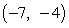 Which answer is a set of polar coordinates for the following rectangular coordinates? Answers are rounded to three decimal places, if necessary.   A)    B)    C)    D)    E)   
