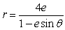 Write the polar equation of the conic for   . Identify the conic.   A) ellipse:   B) ellipse:   C) parabola:   D) hyperbola:   E) hyperbola:  