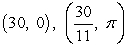 Find a polar equation of the conic with the given characteristics and with one focus at the pole.Conic VerticesEllipse   A)    B)    C)    D)    E)   
