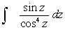 Find the indefinite integral of the following function.   A)    B)    C)    D)    E)   