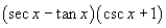Use a graphing utility to determine which of the trigonometric functions is equal to the following expression.     A)    B)    C)    D)    E)   
