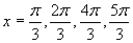 Solve the multiple-angle equation in the interval   .     A)    B)    C)    D)    E)   