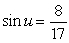 Find the exact value of   given that   and   . (Both u and v are in Quadrant II.)  A)    B)    C)    D)    E)   
