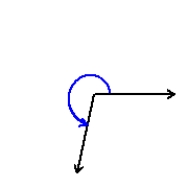 Estimate, to the tens place, the number of degrees in the angle.   A)    B)    C)    D)    E)   