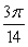 Convert the given angle measure from radians to degrees. Round to three decimal places.   A) 0.012° B) 38.571° C) 77.143° D) 19.286° E) 840.000°