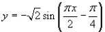 Use a graphing utility to graph the function below. Be sure to include at least two full periods.   A)    B)    C)    D)    E)   