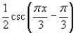 Use a graphing utility to graph the expression below, making sure to show at least two periods.   A)    B)    C)    D)    E)   