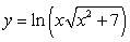 Find the derivative of the function   . A)    B)    C)    D)    E)   