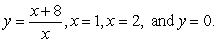 Find the area of the region bounded by the graphs of the equations   Round your answer to four decimal places. A) 7.2383 B) 9.7889 C) 10.7889 D) 6.5452 E) 7.5452
