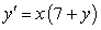 Solve the differential equation.   A)    B)    C)    D)    E)   