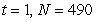 The rate of change of N is proportional to N. When   and when   . What is the value of N when   ? Round your answer to three decimal places. A) 6,174.815 B) 6,224.815 C) 382.187 D) 6,254.815 E) 168,070.000