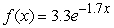 What is the value of the function   at x = 2.5? Round to 3 decimal places. A) 0.603 B) 0.047 C) 7.344 D) -38.124 E) 0.000