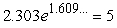 Write the logarithmic equation   in exponential form. A)    B)    C)    D)    E)   