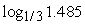 Evaluate the logarithm   using the change of base formula. Round to 3 decimal places. A) 0.395 B) -0.434 C) -2.778 D) -0.360 E) 0.172