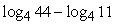Find the exact value of   without using a calculator. A)    B) 1 C) 11 D)    E) 4