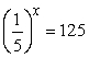 Solve   for x. A) 1 B)    C)    D)    E) no solution