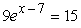 Approximate the solution of   to 3 decimal places. (You may use a graphing utility.)  A) 8.792 B) 12.294 C) 7.222 D) -6.489 E) 7.511