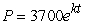 The population P of a bacteria culture is modeled by   , where t is the time in hours. If the population of the culture was 5800 after 40 hours, how long does it take for the population to double? Round to the nearest tenth of an hour. A) 51.0 hours B) 49.2 hours C) 63.5 hours D) 61.7 hours E) 7.9 hours