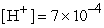 The chemical acidity of a solution is measured in units of pH:   , where [H<sup>+</sup>] is the hydrogen ion concentration in the solution. What is the pH if   ? Round to the nearest hundredth. A) 4.15 B) 3.85 C) 7.26 D) 3.15 E)   