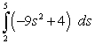 Evaluate the following definite integral by the limit definition.   A) -351 B) -339 C) 351 D) 339 E) -363