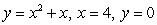 Find the area of the region bounded by the graphs of the equations   . Round your answer to the nearest whole number. A) 12 B) 53 C) 29 D) 9 E) 128