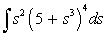 Find the indefinite integral   . A)    B)    C)    D)    E)   
