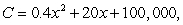 <strong>Suppose a manufacturer has determined that the total cost C of operating a factory is where x is the number of units produced. At what level of production will the average cost per unit be minimized? (The average cost per unit is C/x.)</strong> A) B) C) D) E)