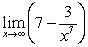 Find the limit.   A) -3 B)    C)    D) 7 E) 3