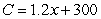 A business has a cost of   for producing x units. The average cost per unit is   Find the limit of   as x approaches infinity. A) 250.0 B) 300.0 C) 0 D) 1.0 E) 1.2