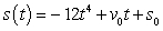 Suppose the position function for a free-falling object on a certain planet is given by is given by   . A silver coin is dropped from the top of a building that is 1366 feet tall. Determine the velocity function for the coin. A)    B)    C)    D)    E)   