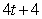 The length of a rectangle is   and its height is   , where t is time in seconds and the dimensions are in inches. Find the rate of change of area, A, with respect to time. A)    square inches/second B)    square inches/second C)    square inches/second D)    square inches/second E)    square inches/second