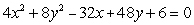 Find the points at which the graph of the equation has a vertical or horizontal tangent line.   A) There is a horizontal tangent at   but no vertical tangents. B) There is a horizontal tangent at   and a vertical tangent at   . C) There is a vertical tangent at   but no horizontal tangents. D) There is a horizontal tangent at   and a vertical tangent at   . E) There are no horizontal or vertical tangent lines.