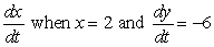 Assume that x and y are both differentiable functions of t. Find   for the equation   A)    B)    C)    D)    E)   