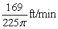 A conical tank (with vertex down)  is 20 feet across the top and 26 feet deep. If water is flowing into the tank at a rate of 16 cubic feet per minute, find the rate of change of the depth of the water when the water is 12 feet deep. A)    B)    C)    D)    E)   