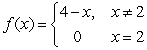 Let   .Determine the following limit. (Hint: Use the graph to calculate the limit.)      A) 2 B) 0 C) 4 D) 6 E) does not exist