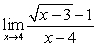 Find the limit (if it exists) .   A)    B) 1 C) 0 D)    E) Limit does not exist.
