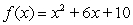 Determine the x-intercept(s)  of the quadratic function   . A)    B)    C)    D)    E) no x-intercept(s) 