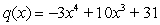 Describe the right-hand and the left-hand behavior of the graph of   . A) Because the degree is even and the leading coefficient is negative, the graph falls to the left and falls to the right. B) Because the degree is even and the leading coefficient is negative, the graph rises to the left and falls to the right. C) Because the degree is even and the leading coefficient is negative, the graph falls to the left and rises to the right. D) Because the degree is even and the leading coefficient is negative, the graph rises to the left and rises to the right. E) Because the degree is odd and the leading coefficient is negative, the graph rises to the left and rises to the right.