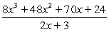 Use synthetic division to divide.   A)    B)    C)    D)    E)   