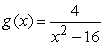 Find   f (x)  = x + 4   A)    B)    C)    D)    E)   
