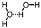 <strong>Which of the following correctly illustrates hydrogen bonding in water?</strong> A) B) C) D)