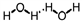 <strong>Which of the following correctly illustrates hydrogen bonding in water?</strong> A) B) C) D)