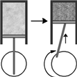 Consider the figure below which shows the compression phase of a piston in your car's engine.  This is an example of which gas law?   A) Charles' B) Boyle's C) Avagadro's D) Dalton's
