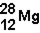 What is the nuclear composition of   ? A) 12 neutrons and 28 protons B) 12 neutrons and 16 protons C) 12 protons and 28 neutrons D) 12 protons and 16 neutrons