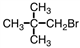 Which of the following is the structural formula of 1-bromo-2,2-dimethylpropane? A)    B)    C)    D)   
