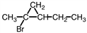 What the correct IUPAC name for the compound shown?     A) 1-bromo-3-ethyl-1-methylcyclopropane B) 1-bromo-2-ethyl-1-methylcyclopropane C) 1-bromo-1-ethyl-2-methylcyclopropane D) 2-bromo-1-ethyl-2-methylcyclopropane